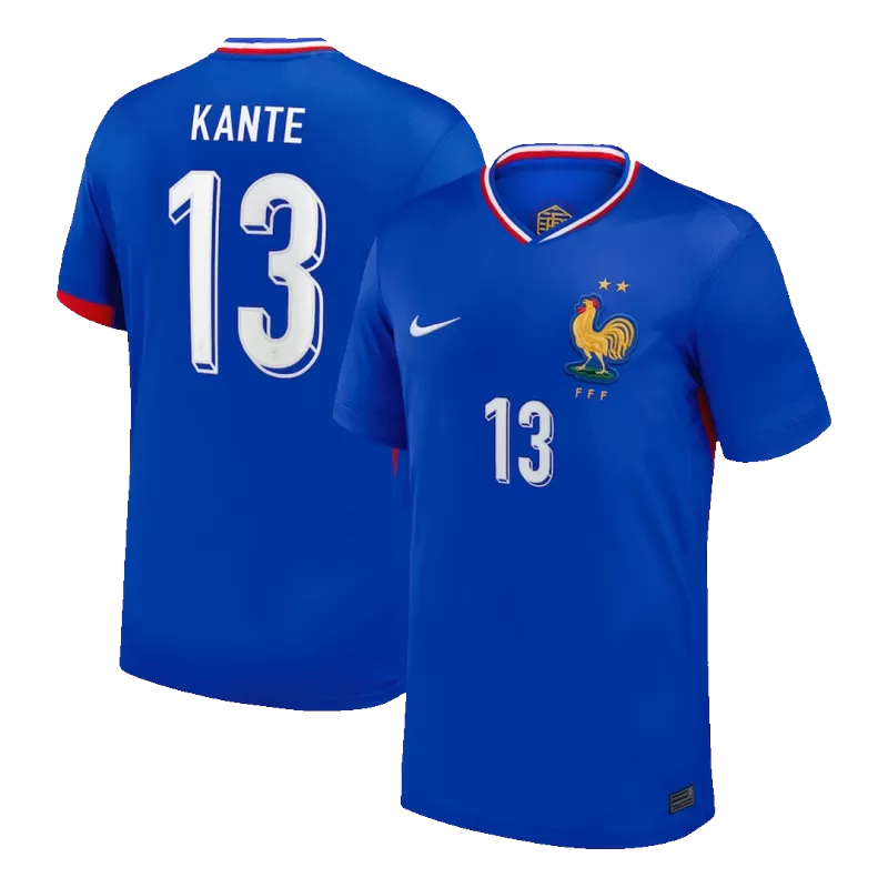 Maglia Casa Francia EURO 2024 KANTÉ #13 - Blu