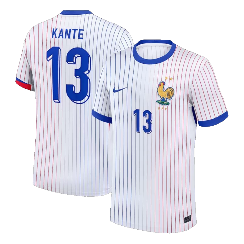 Maglia Trasferta Francia EURO 2024  KANTÉ #13 - Bianca