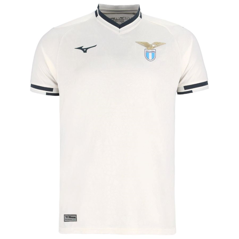 SS Lazio 2025/26 – Divisa Trasferta Bianca con Dettagli Blu Navy