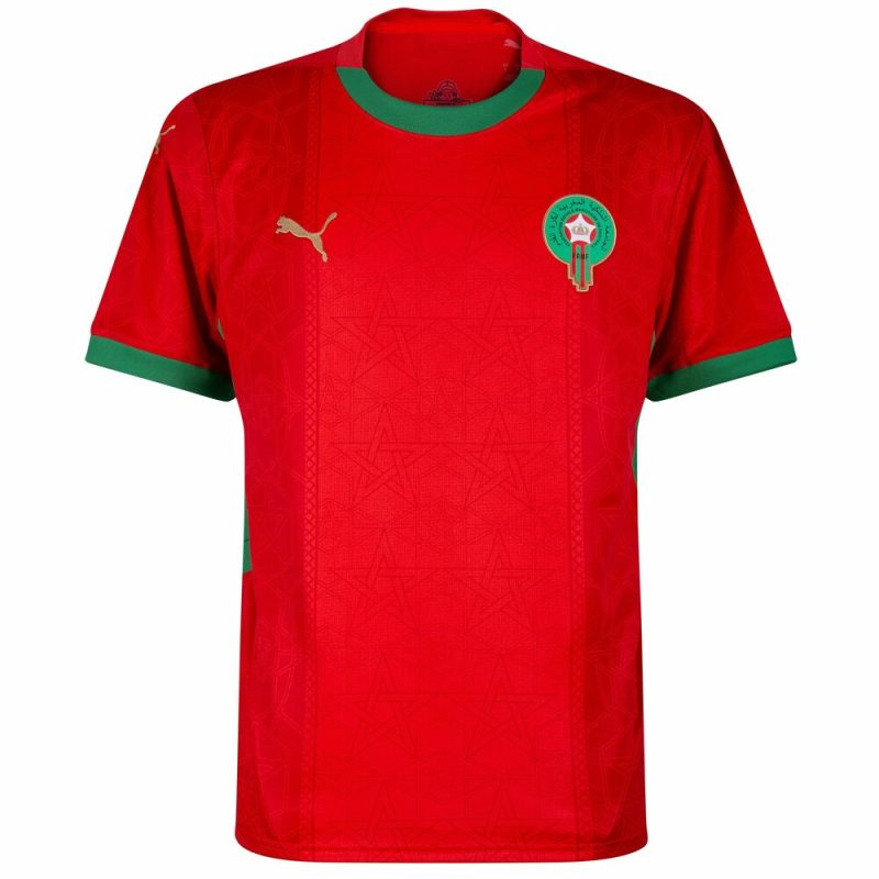 Maglia da Calcio Marocco Casa 2025-2026 - Rosso e Verde