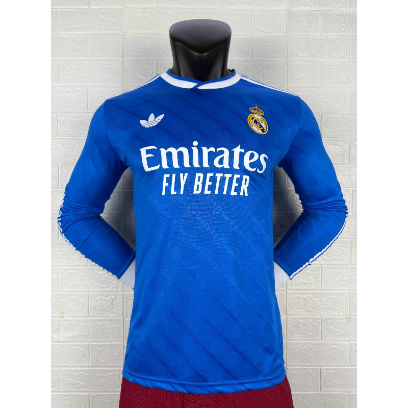 Maglia Terza Manica Lunga Real Madrid 25/26 – Versione Giocatore Premium Maglia Terza Manica Lunga Real Madrid 25/26 – Versione Giocatore Premium