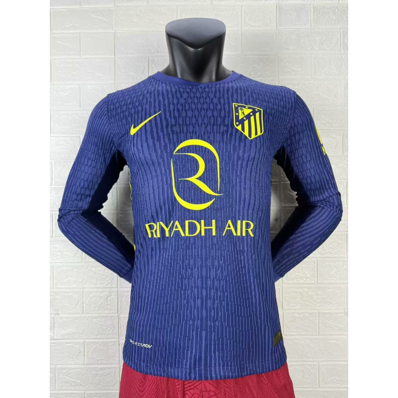 Maglia Atletico Madrid 2025/26 Versione Giocatore Manica Lunga Trasferta Maglia Atletico Madrid 2025/26 Versione Giocatore Manica Lunga Trasferta