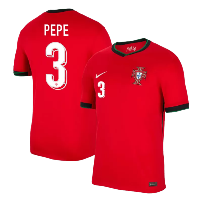 PEPE #3 Maglia Home Portogallo EURO 2024 - Rossa