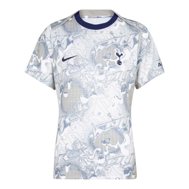 Tottenham Hotspur Maglia Pre-Partita Casa 2025-2026 – Grigio Astratto