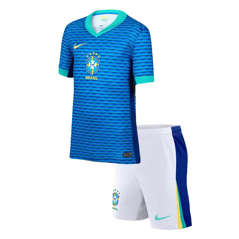 Maglia Trasferta Brasile 2024 Copa América per Bambini - Blu