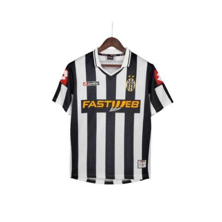 Maglia Calcio Vintage Juventus Home 2001‑02 - Bianco/Nero
