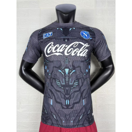 Training Napoli 25/26 – Giocatore Top Grigio Stile Mecha