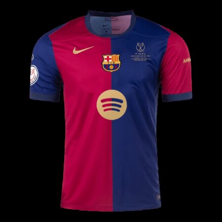 Maglia casalinga del Barcellona 2024/25 - Finale di Coppa del Re - Rossa e Blu