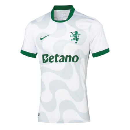 Sporting CP 2025/26 Maglia Trasferta Alternativa Bianca – Stile Classico e Dettagli Iconici