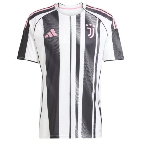 Maglia da Calcio Juventus 2025-2026 Casa - Bianco/Nero/Rosa