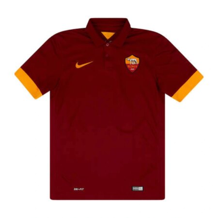 Maglia da Calcio AS Roma Casa 2014-2015 Vintage – Rosso Porpora