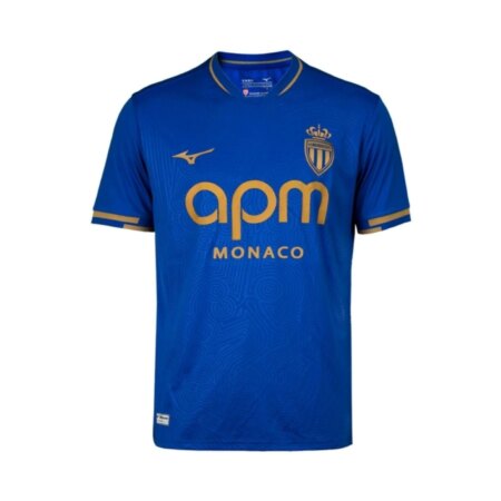 Maglia da Calcio AS Monaco Trasferta 2025‑2026 – Blu Reale & Oro