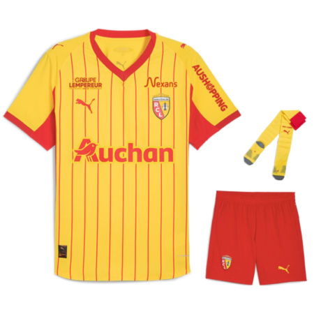 Set Completo Bambino RC Lens 2025-2026 – Casa Giallo e Rosso