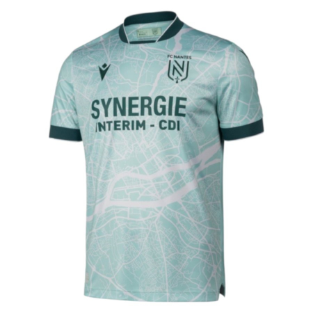 FC Nantes 2025-2026 Maglia Trasferta – Verde con Dettagli Gialli