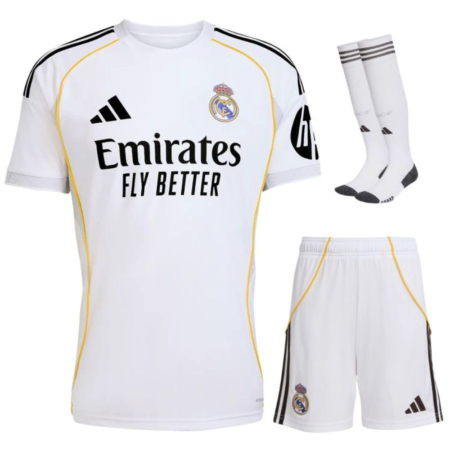 Real Madrid 2025-2026 Maglia Casa Bambino – Completo Ufficiale