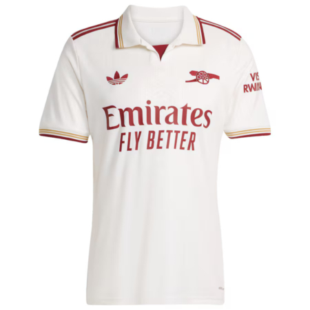 Maglia da Calcio Arsenal Terza Trasferta 2025-2026 - Bianco