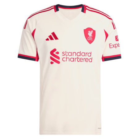 Maglia da Calcio Liverpool Trasferta 2025-26 - Bianco Claret