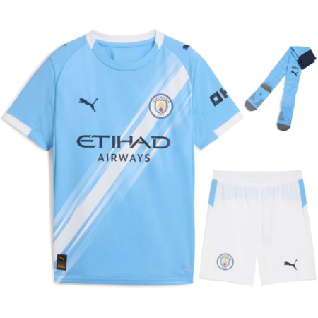 Piccoli Citizens: Kit Casa Manchester City 2025/26 per Bambini