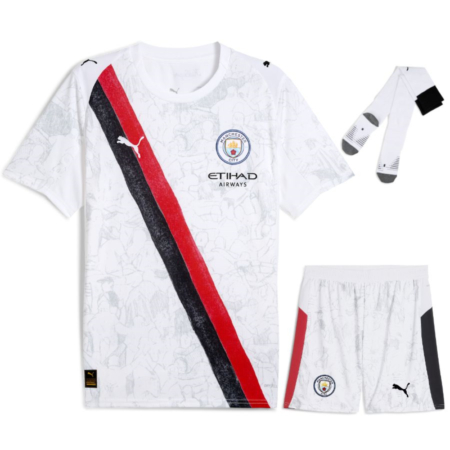 Maglia e Pantaloncini Bambino Manchester City 2025/26 Casa – FIFA Club World Cup