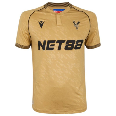 Maglia Trasferta Crystal Palace 2025/26 Macron – Oro Con Dettagli Ner