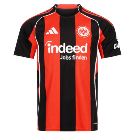 Eintracht Frankfurt Maglia Casa 2025/26 – Iconica Strisce Rosse e Nere