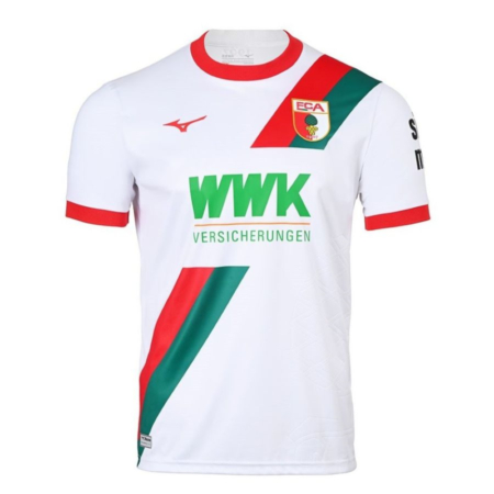 Maglia Casa Augsburg 2025/26 – Tradizione Bianca Con Dettagli Verdi E Rossi