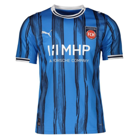 Maglia da trasferta FC Heidenheim 2025-2026 – Puma – Blu con Strisce Nere