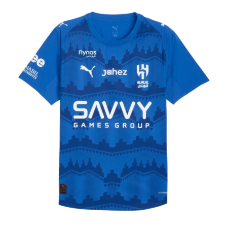 Maglia Al Hilal 2025/26 Casa Uomo – PUMA Blu Reale Con Motivi Najdi