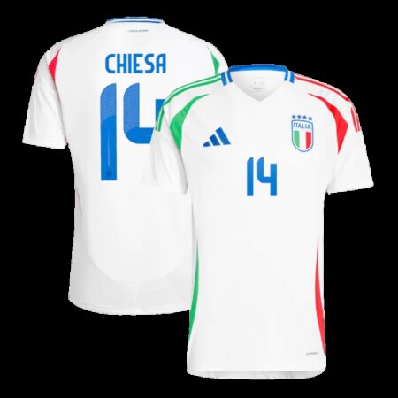 CHIESA #14 Maglia Trasferta Italia EURO 2024 - Bianca