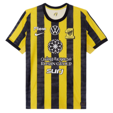 Maglia Al-Ittihad 2025/26 Casa – Nike Giallo e Nero