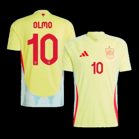 OLMO #10 Maglia Trasferta Spagna EURO 2024 - Gialla