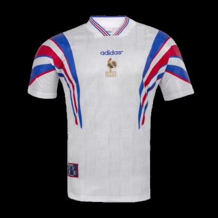 Maglia Calcio Vintage Francia Trasferta 1996 – Bianca