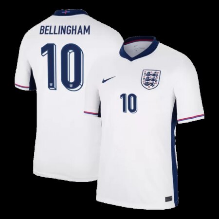 Maglia Inghilterra Home EURO 2024 BELLINGHAM #10 - Bianca
