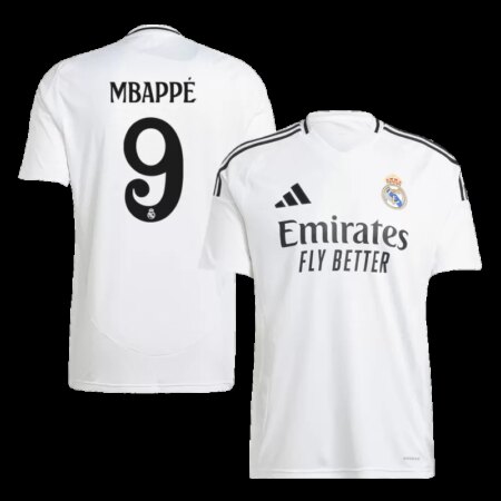 MBAPPÉ #9 Maglia Home Real Madrid 2024/25 - Bianca