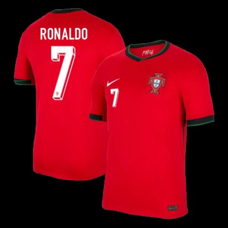Maglia Calcio Portogallo Home EURO 2024 - RONALDO #7 - Rossa