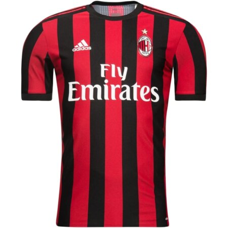 Maglia Calcio Vintage AC Milan Casa 2017-18 - Rossonera