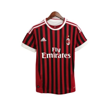 Maglia Calcio Vintage AC Milan Casa 2011-12 - Rossonera