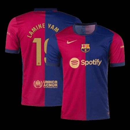 Maglia casalinga LAMINE YAMAL #19 FC Barcellona 2024/25 - Rossa e Blu