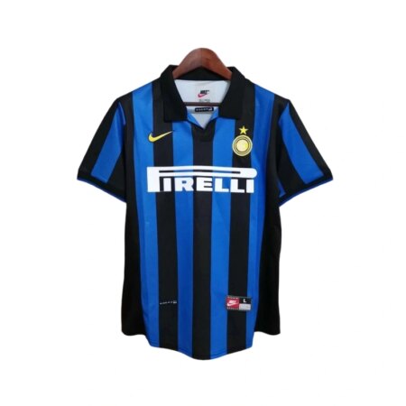 Maglia casalinga vintage dell’Inter del 1998-1999 - Righe nero e blu