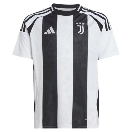 Juventus 2024/25 Maglia Home Ufficiale - Bianco e Nero